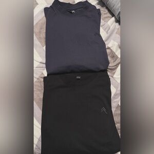 Oner Active Women's Black and Navy Long Sleeve Tees